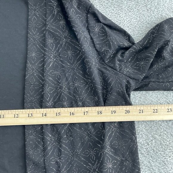 R&M Richards Womens Black Open-Front Jacket L Made In USA NWT 5665 - Picture 7 of 9